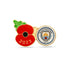 Manchester City Poppy Football Pin 2023