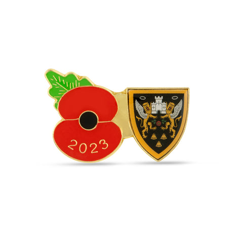 Northampton Saints Poppy Rugby Pin 2023