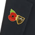 Northampton Saints Poppy Rugby Pin 2023