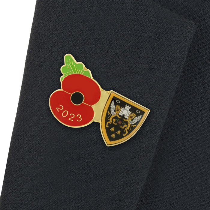 Northampton Saints Poppy Rugby Pin 2023