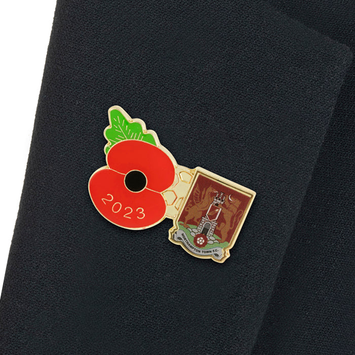 Northampton Town Poppy Football Pin 2023