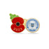 Peterborough United Poppy Football Pin 2023