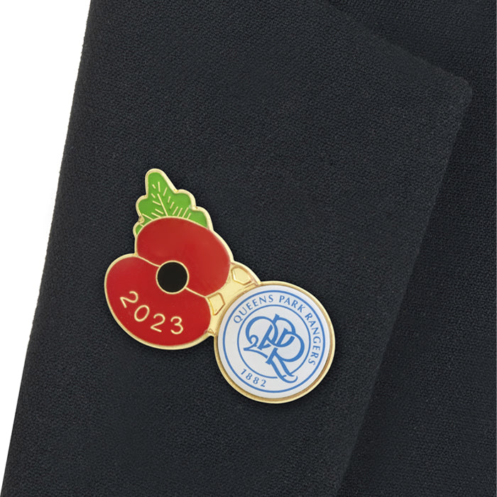 Queens Park Rangers Poppy Football Pin 2023