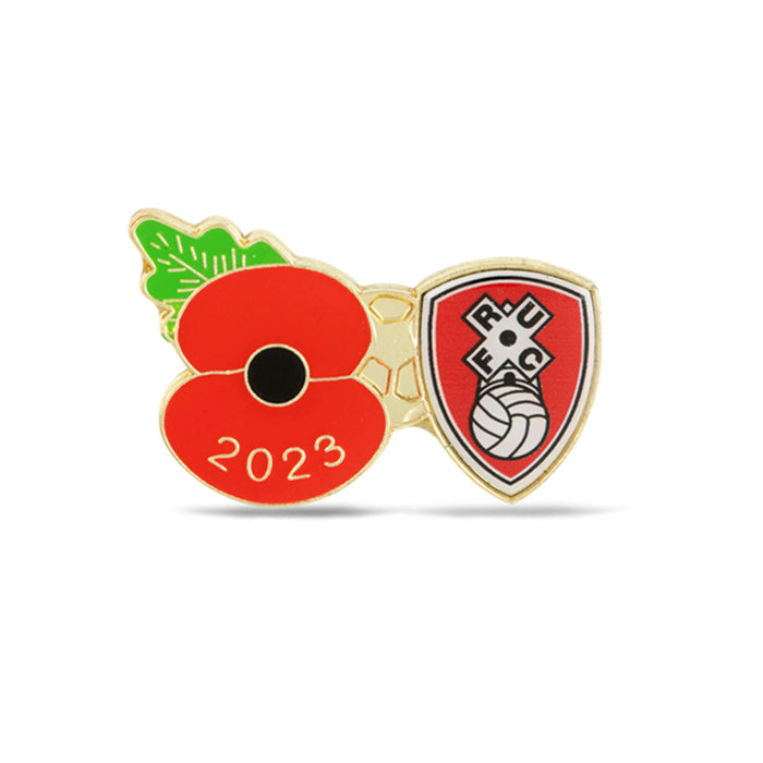 Rotherham United Poppy Football Pin 2023