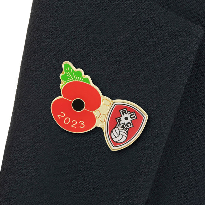 Rotherham United Poppy Football Pin 2023