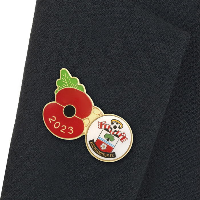 Southampton Poppy Football Pin 2023