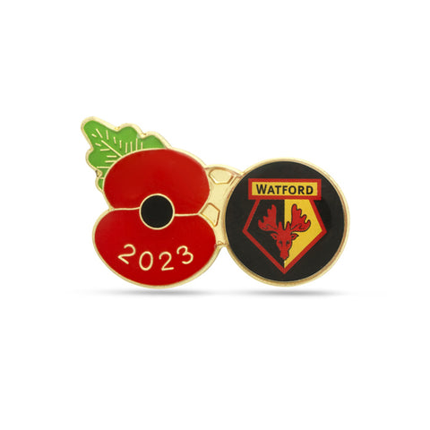 Watford Poppy Football Pin 2023