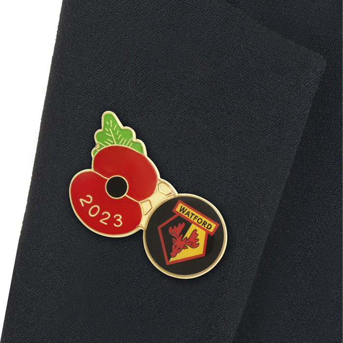 Watford Poppy Football Pin 2023