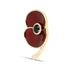 Remembrance Enamel Poppy Lapel Brooch