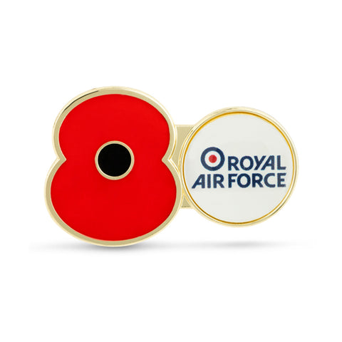 RAF Service Poppy Pin