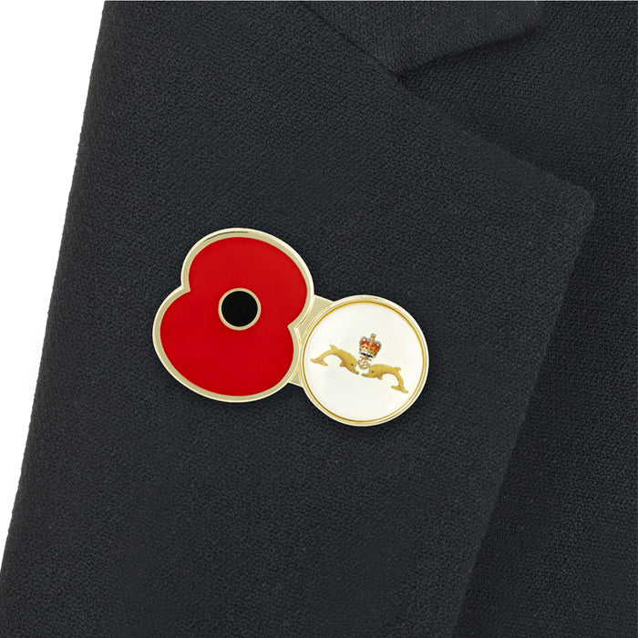 Submarine Service Poppy Pin