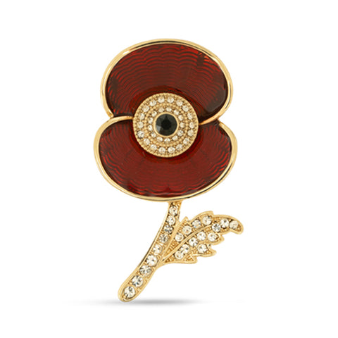 Service Before Self Poppy Brooch