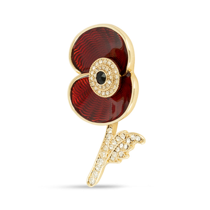 Service Before Self Poppy Brooch