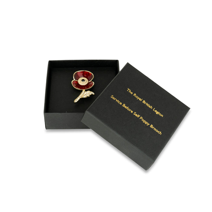 Service Before Self Poppy Brooch
