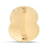 Ripples of Remembrance Poppy Gold Tone Brooch