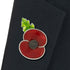 Remembrance Through Time Poppy Silver Tone Brooch