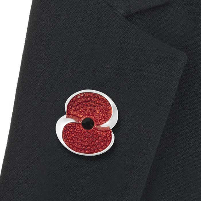 Poppy Swirl Brooch