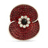 Poppy Crystal Brooch