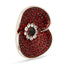 Poppy Crystal Brooch