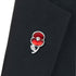 Crystal Leaf Silver Tone Poppy Pin
