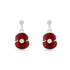 Poppy Crystal Stud Drop Earrings