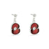 Poppy Crystal Stud Drop Earrings