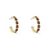 Poppy Hoop Gold Tone Earrings