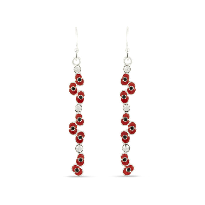 Falling Poppies Poppy Earrings