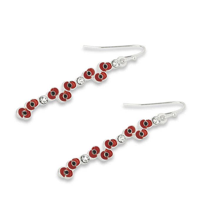 Falling Poppies Poppy Earrings