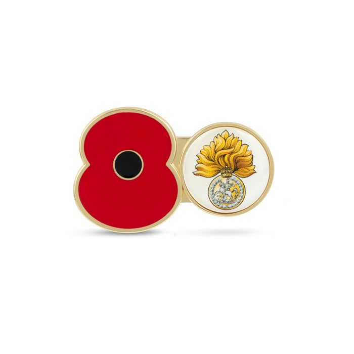 Royal Regt Of Fusiliers Service Poppy Pin