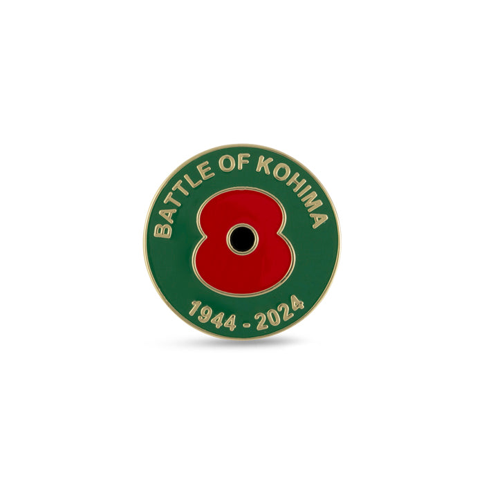 Battle of Kohima 80 Years Poppy Pin
