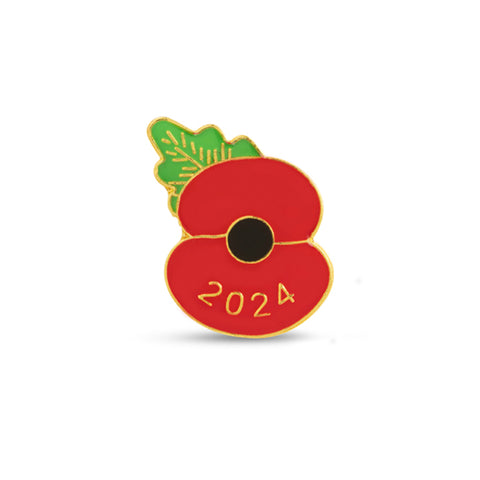6 X ROYAL British Legion Poppy Badges 2024 U00a324.00 - UK