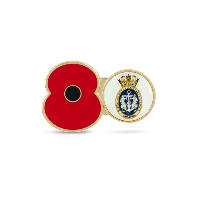 Royal Fleet Auxiliary Service Poppy Pin