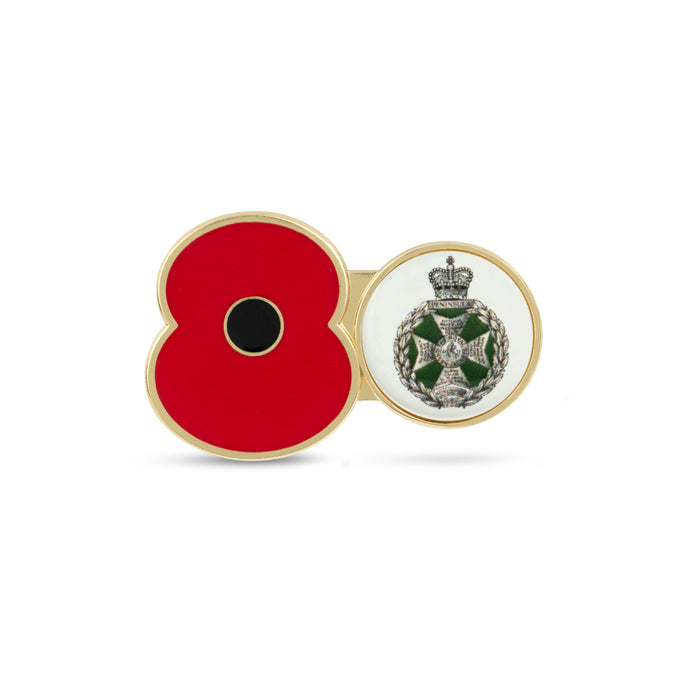 Royal Green Jackets Service Poppy Pin