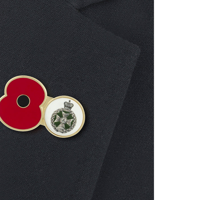 Royal Green Jackets Service Poppy Pin