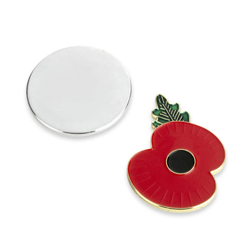 Magnetic Ridged Poppy Lapel Badge – Poppy Shop UK