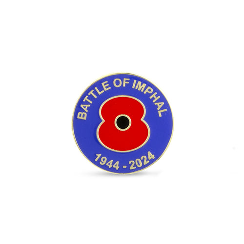 Battle of Imphal 80 Years Poppy Pin
