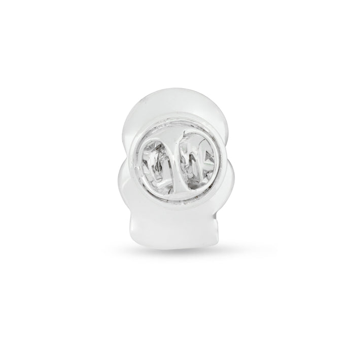 2025 Dated Silver Tone Poppy Lapel Pin