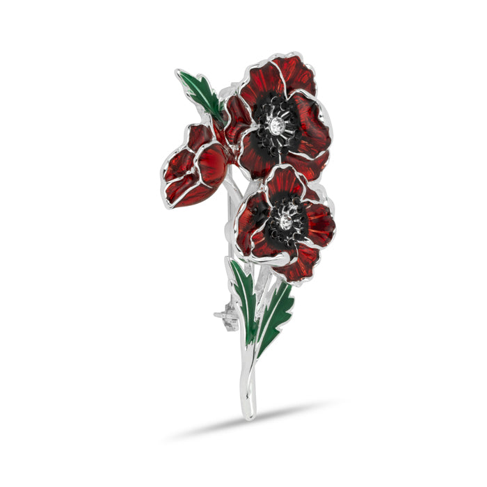 Laurence Llewelyn-Bowen Baroque Poppy Brooch