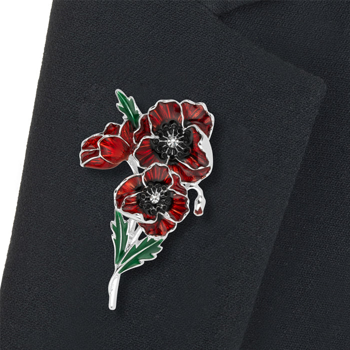 Laurence Llewelyn-Bowen Baroque Poppy Brooch