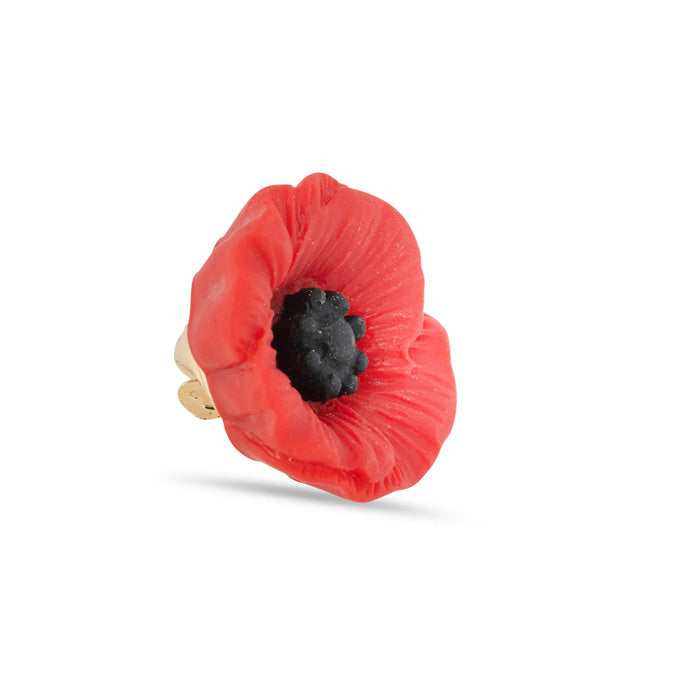 Flowering Poppy Pin