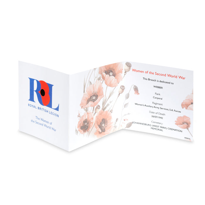 Women of the Second World War Poppy Brooch