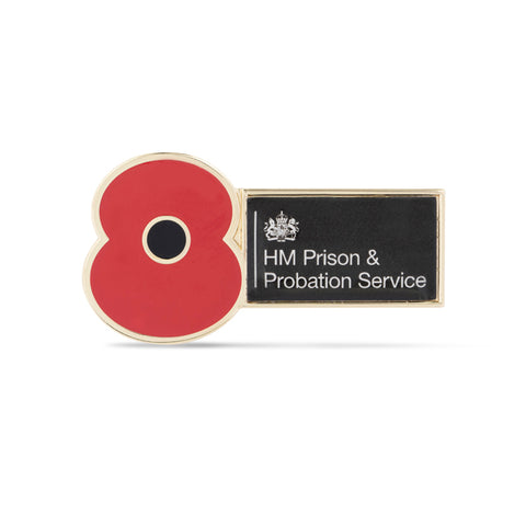 HM Prison & Probation Service Poppy Pin