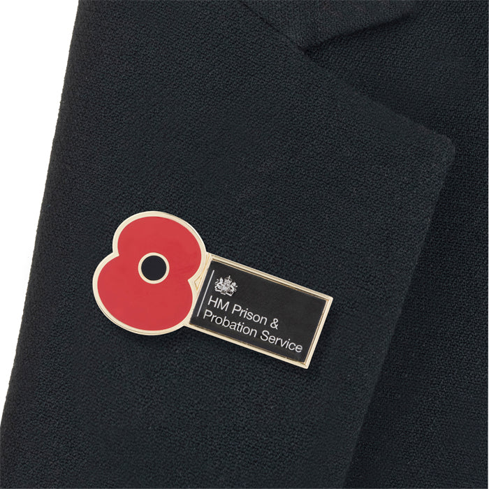 HM Prison & Probation Service Poppy Pin