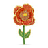 3D Enamel Poppy Brooch