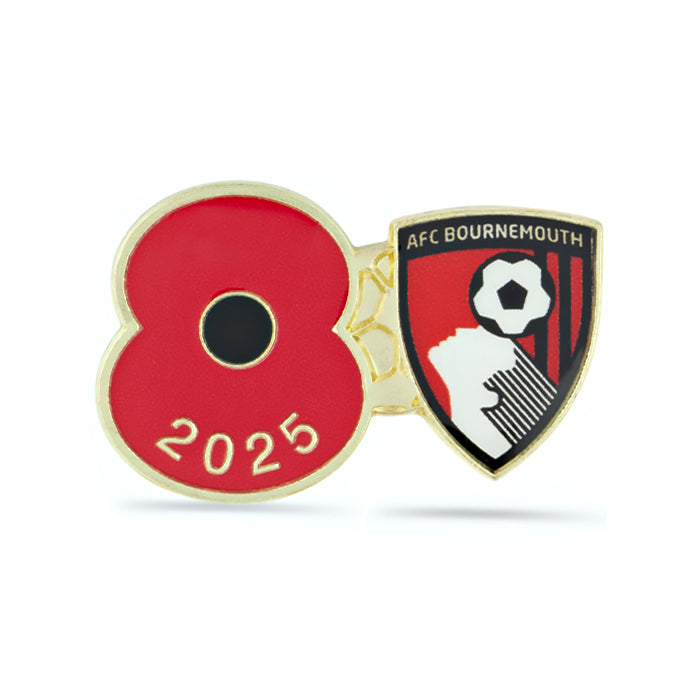 AFC Bournemouth Poppy Football Pin 2025