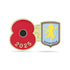 Aston Villa Poppy Football Pin 2025
