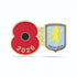 Aston Villa Poppy Football Pin 2026
