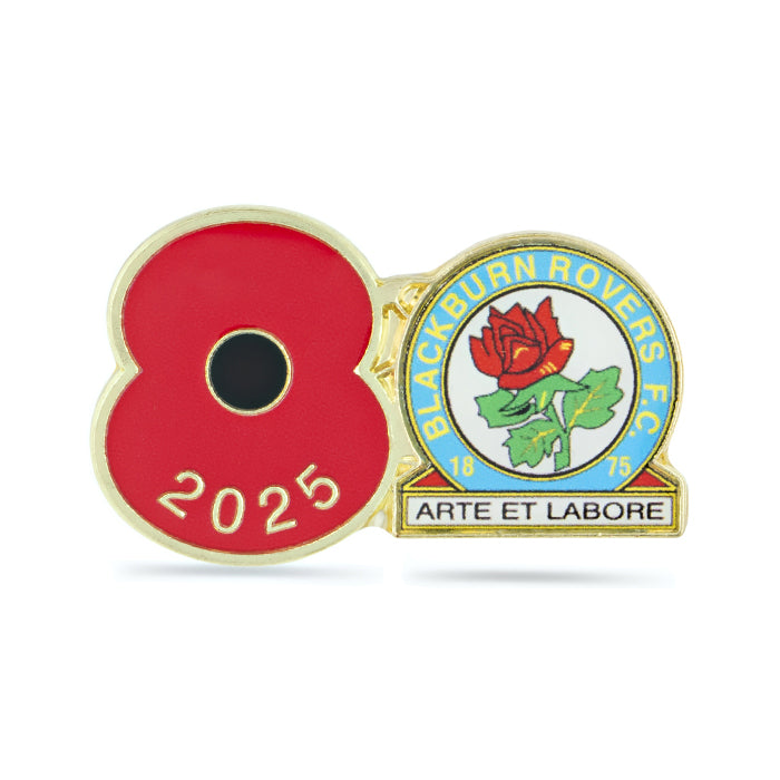 Blackburn Rovers Poppy Football Pin 2025
