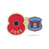 Carlisle United Poppy Football Pin 2025